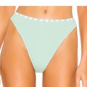 Tularosa Mona Bikini Bottom in Mint Foam Green